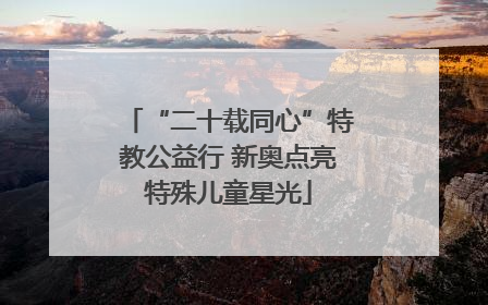 “二十载同心”特教公益行 新奥点亮特殊儿童星光