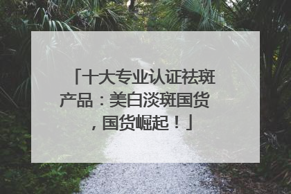 十大专业认证祛斑产品：美白淡斑国货，国货崛起！